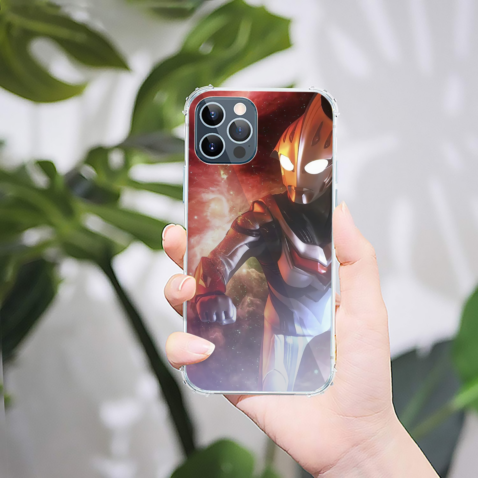 （画像用） ウルトラマン Ultraman 【iPhone 12シリーズ対応】透明スマホケース（クリアソフトケース）